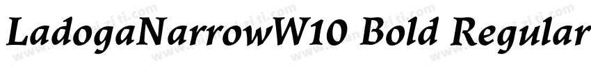 LadogaNarrowW10 Bold Regular字体转换